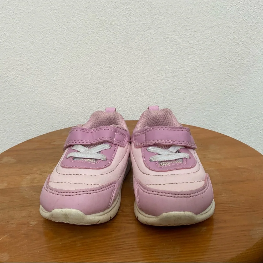 Carter's Dark, Light Pink Baby Girl Sneakers Size 4 Walking Solid Sole